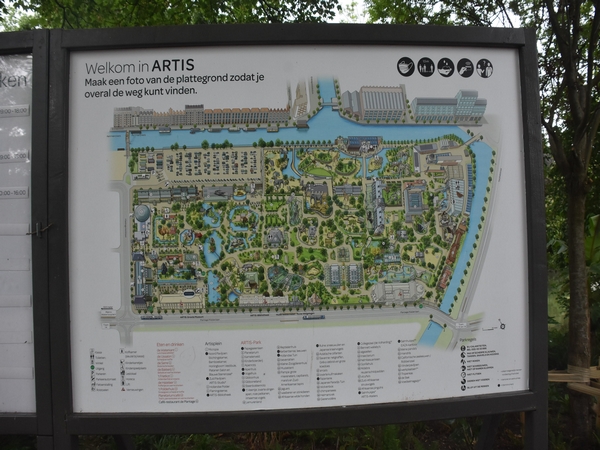 Artis Magistra Zoo In Amsterdam Map