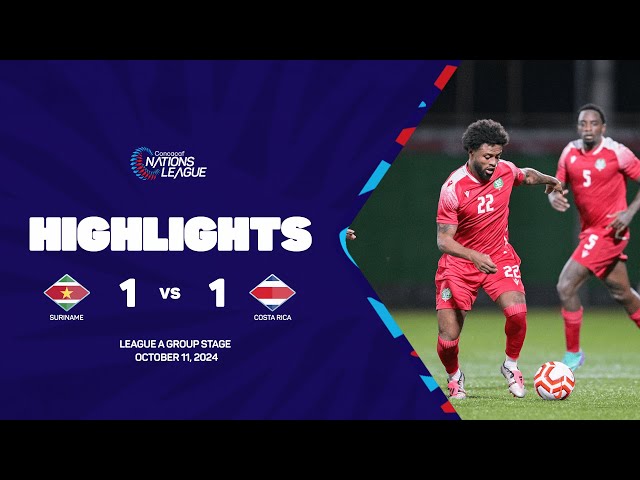 Costa Ricaans Voetbalelftal - Surinaams Voetbalelftal Opstellingen