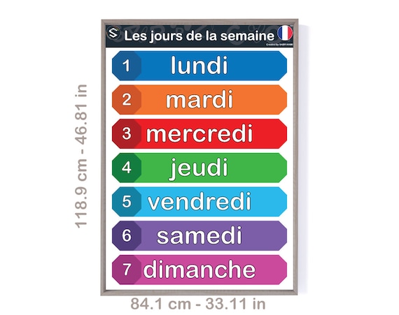 Dagen Van De Week In Het Frans