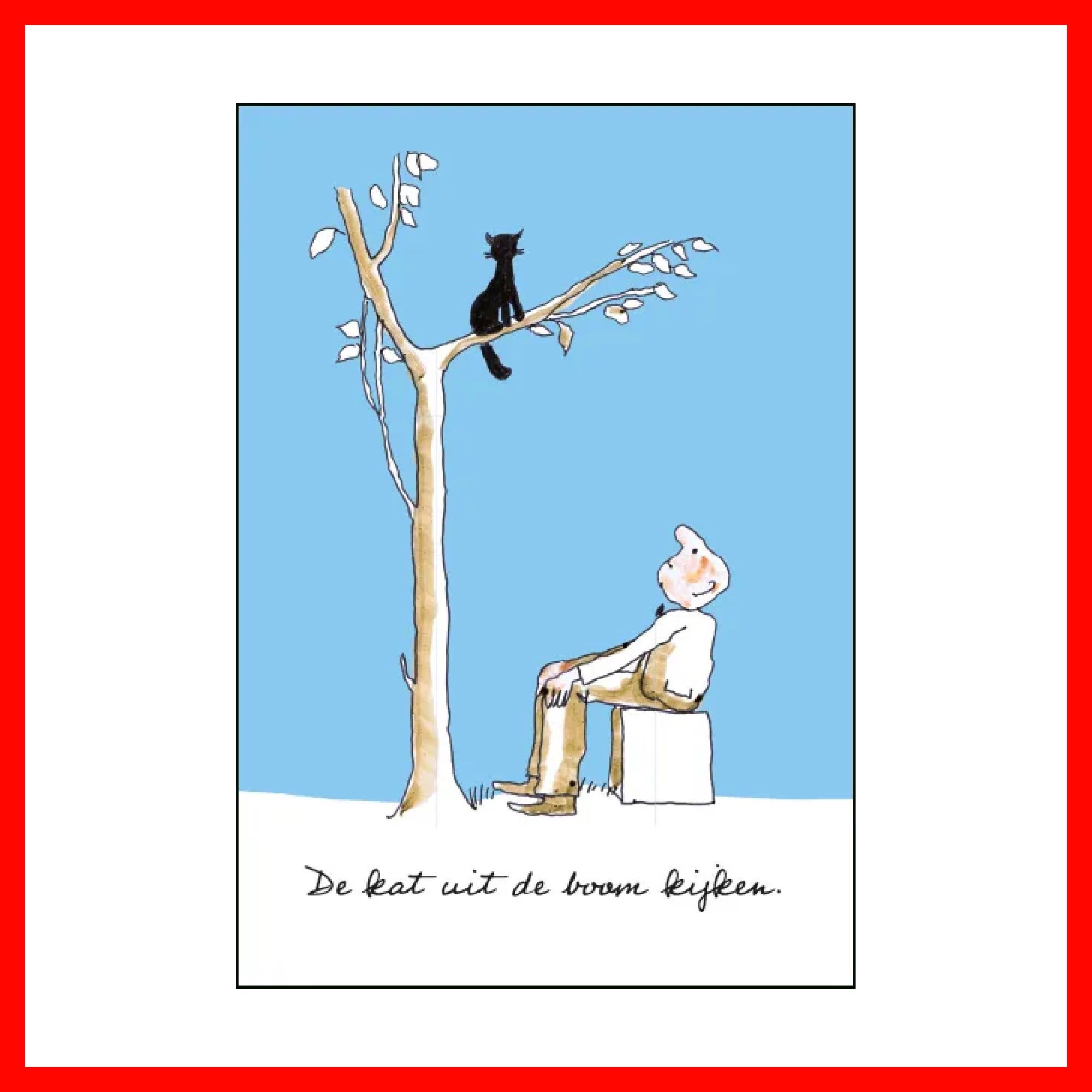 De Kat Uit De Boom Kijken