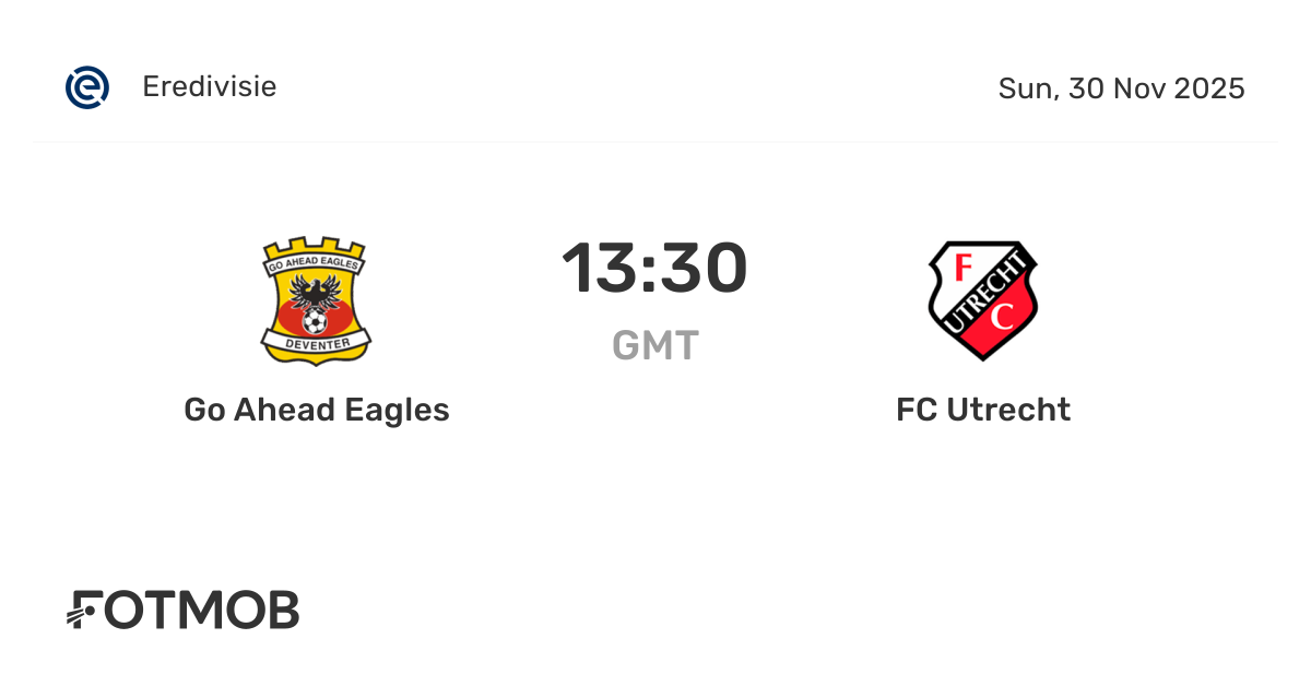 Fc Utrecht Vs Go Ahead Eagles Results