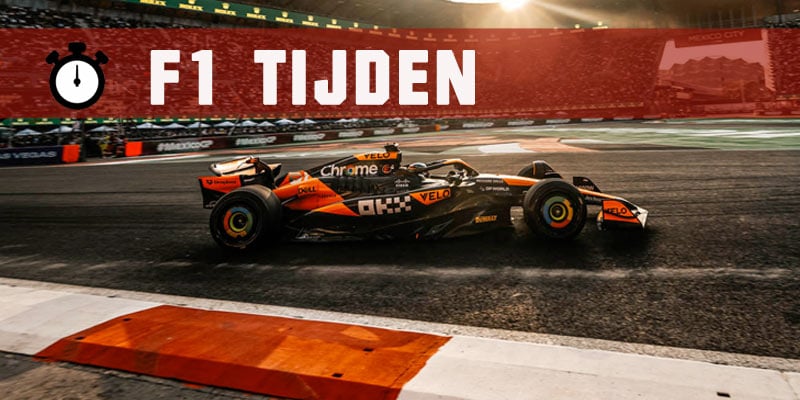 Formule 1 Tijden Dit Weekend
