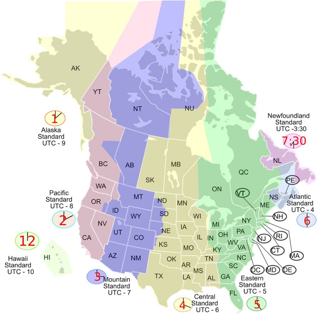 Hoe Laat Is Het In Amerika California