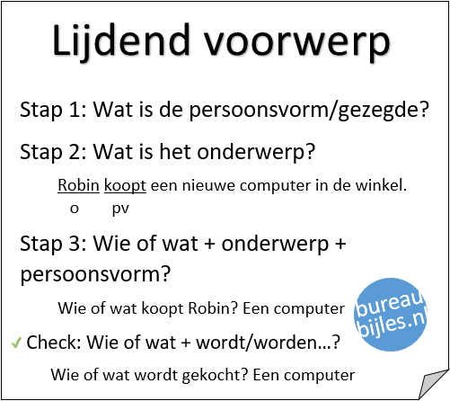 Hoe Vind Je Het Lijdend Voorwerp