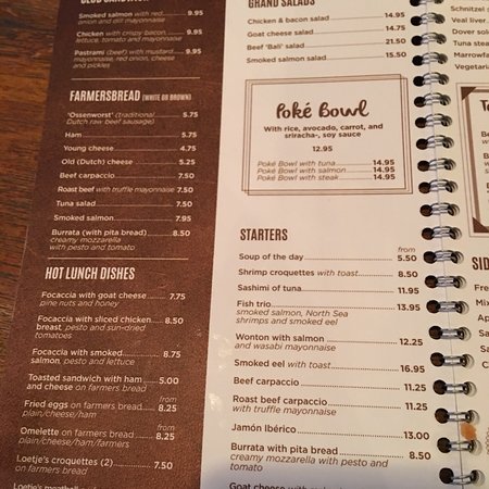 Loetje Aan De Amstel Menu