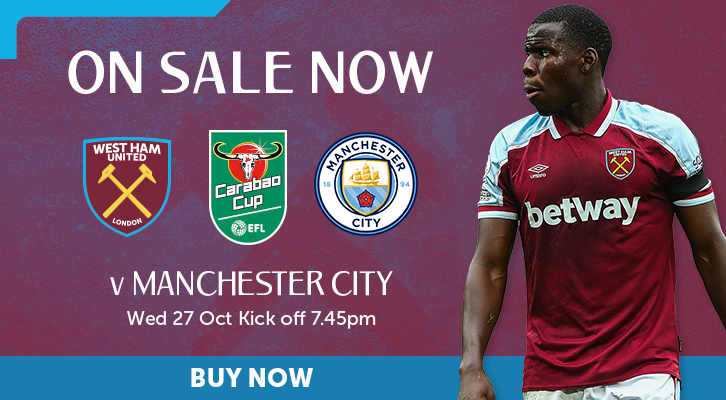 Manchester City West Ham Tickets