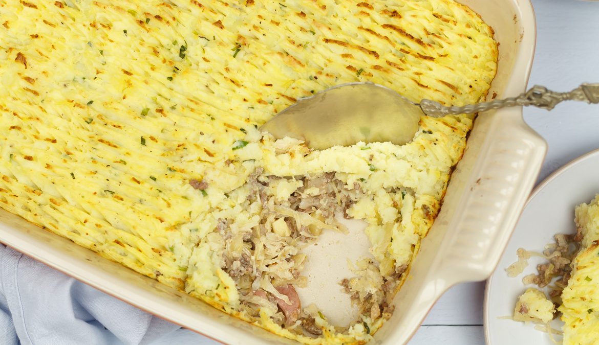 Ovenschotel Met Zuurkool En Gehakt