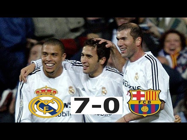 Real Madrid Vs Barcelona 7 - 0 2003
