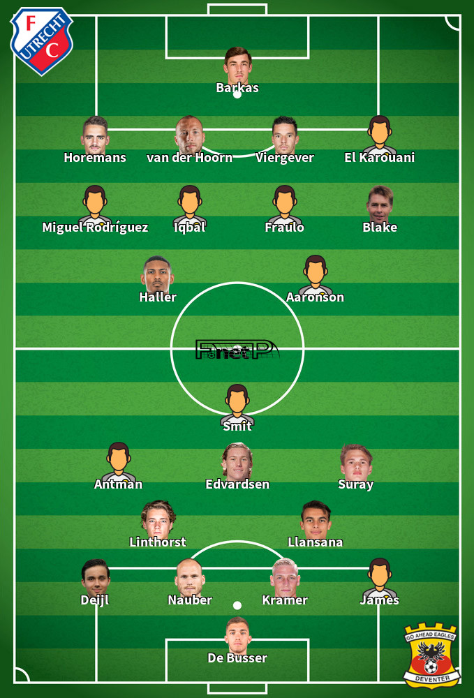 Stand Go Ahead Eagles Fc Utrecht Line Up