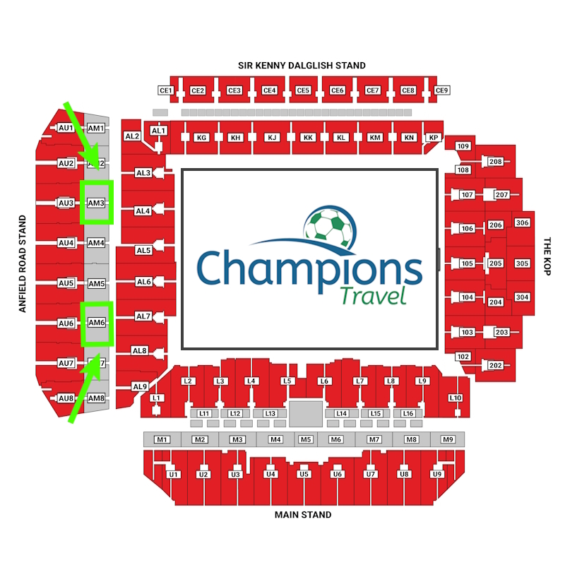 Stand Newcastle United - Liverpool Fc