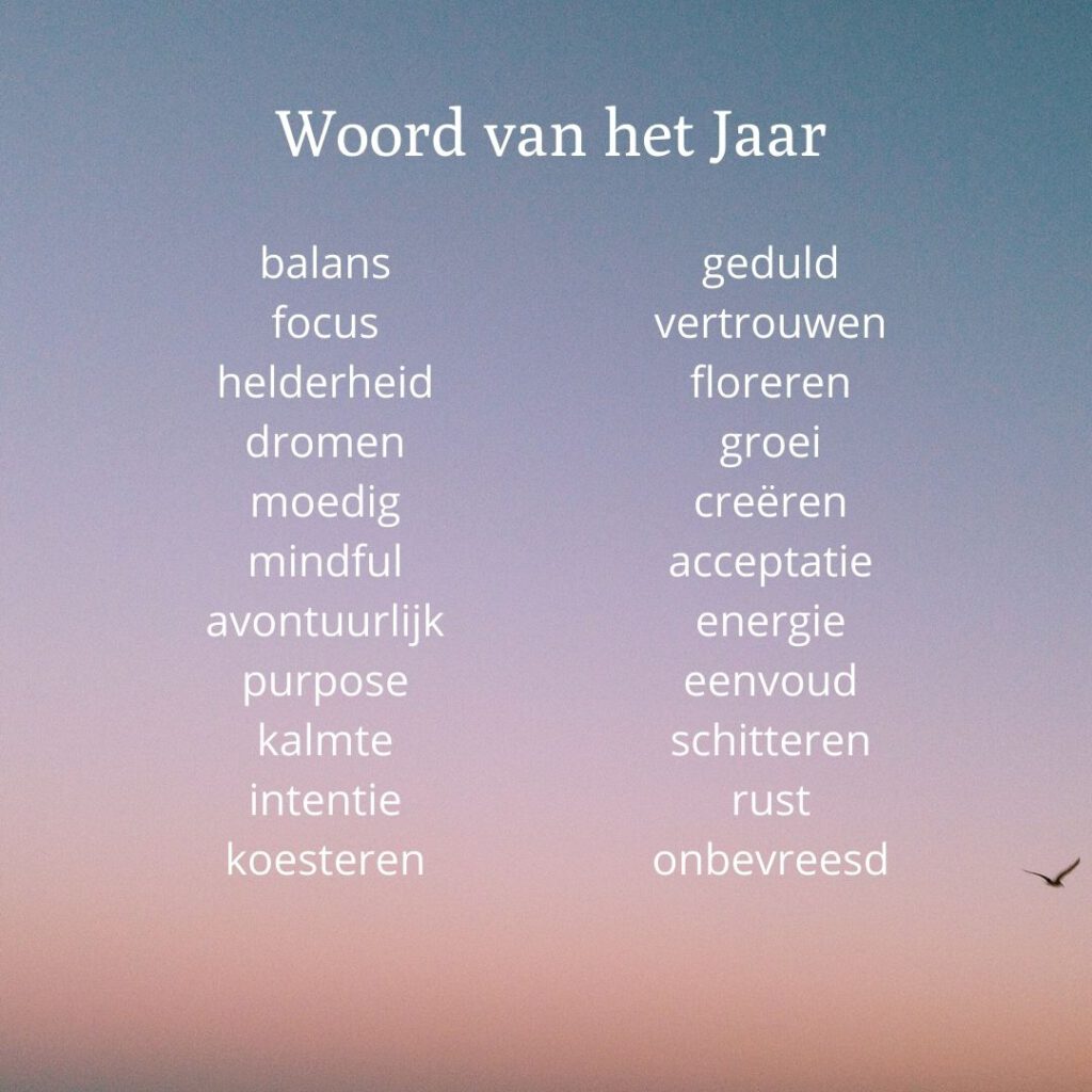 Woord Van Het Jaar Lijst