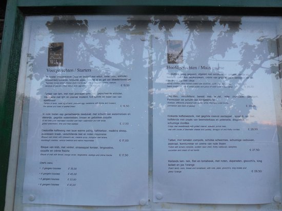De Hoop Op D Swarte Walvis Menu