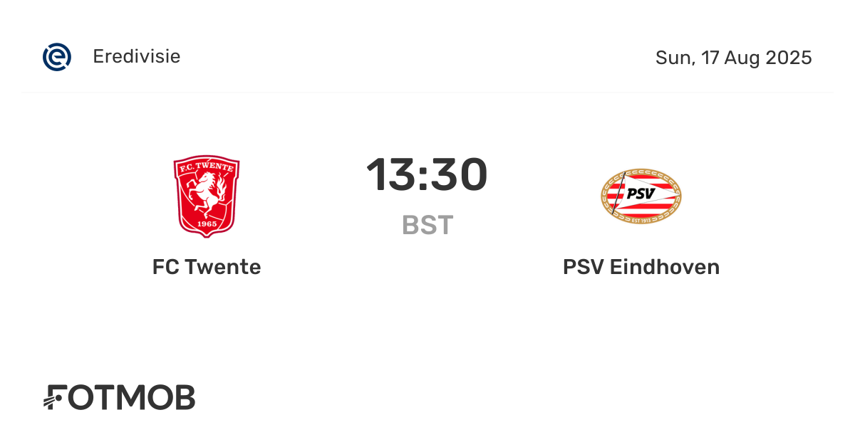 Fc Twente Psv Statistieken Line Up