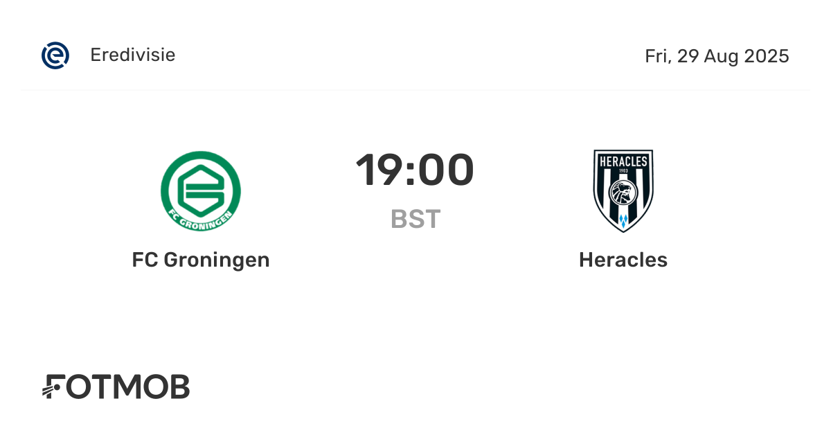 Heracles Fc Groningen Tijdlijn Fixtures