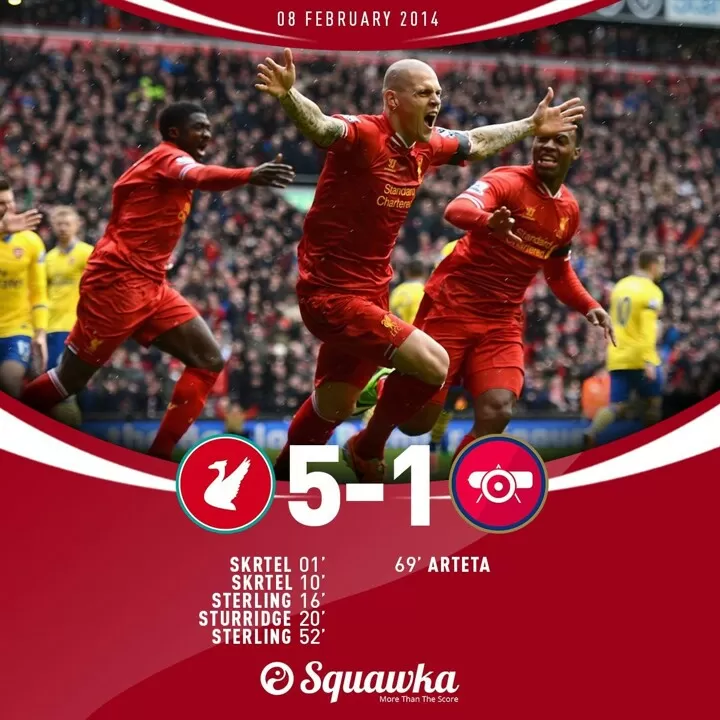 Liverpool Vs Arsenal 5-0