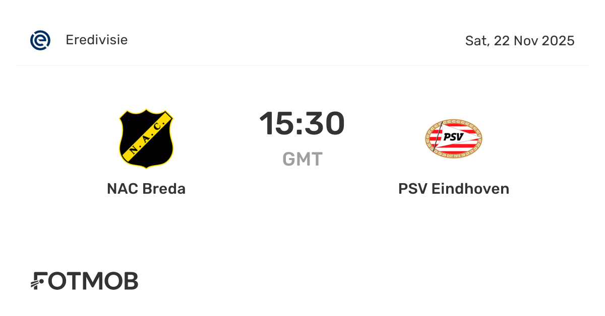 PSV Vs NAC Breda Results