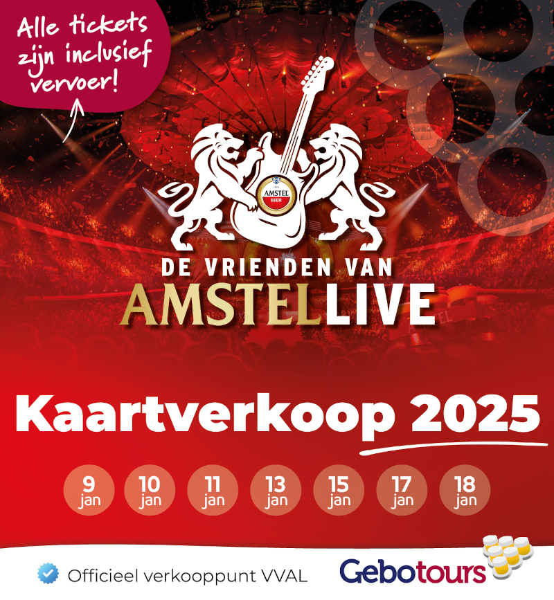 Vrienden Van Amstel 2026 Kaartverkoop