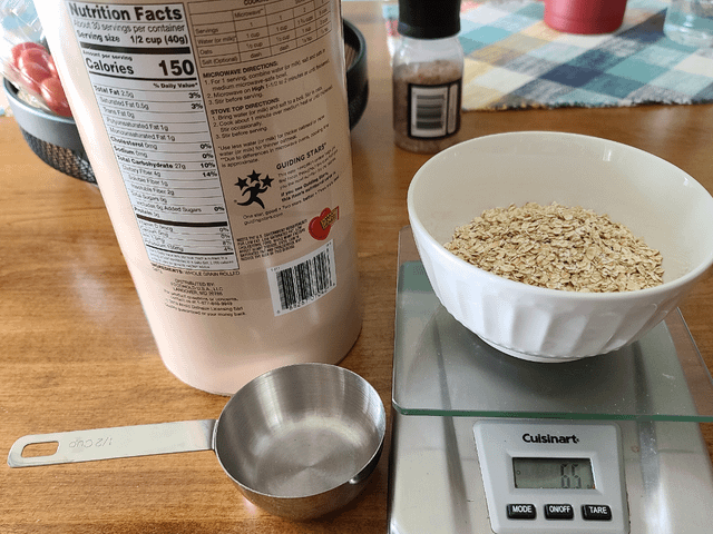 1 Cup Oats In Grams