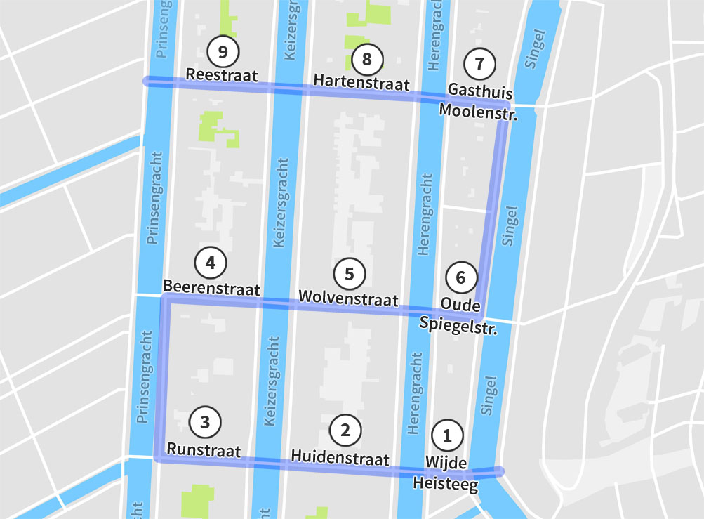 9 Streets Amsterdam Map Google Maps