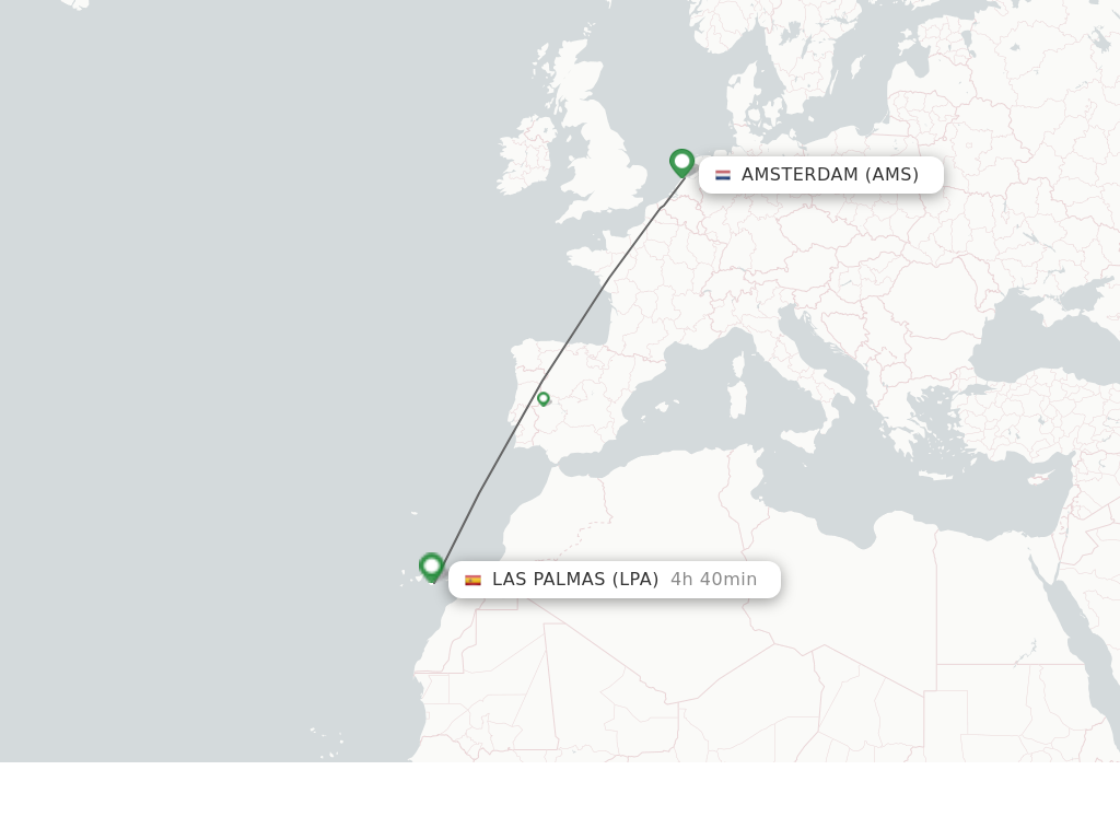 Amsterdam Naar Gran Canaria Vliegtijd