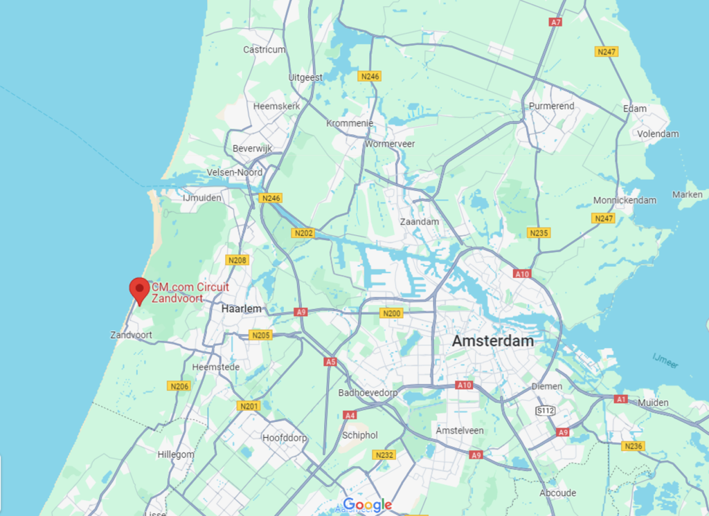 Circuit Zandvoort To Amsterdam