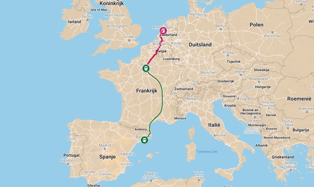 Directe Trein Naar Barcelona