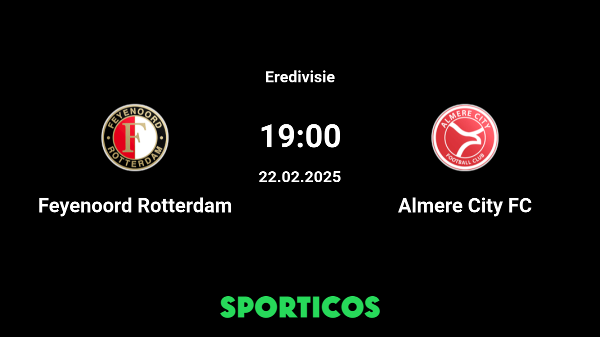 Feyenoord Rotterdam Almere City Fc Forebet