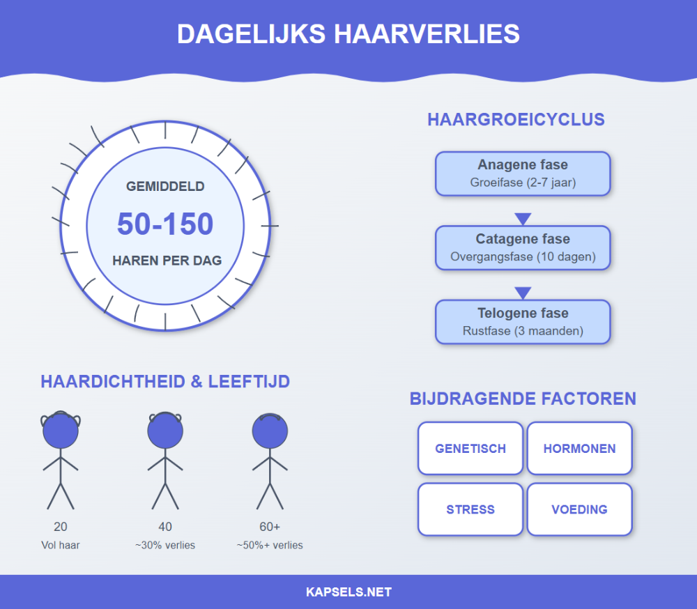 Hoeveel Nieuwe Haren Per Dag