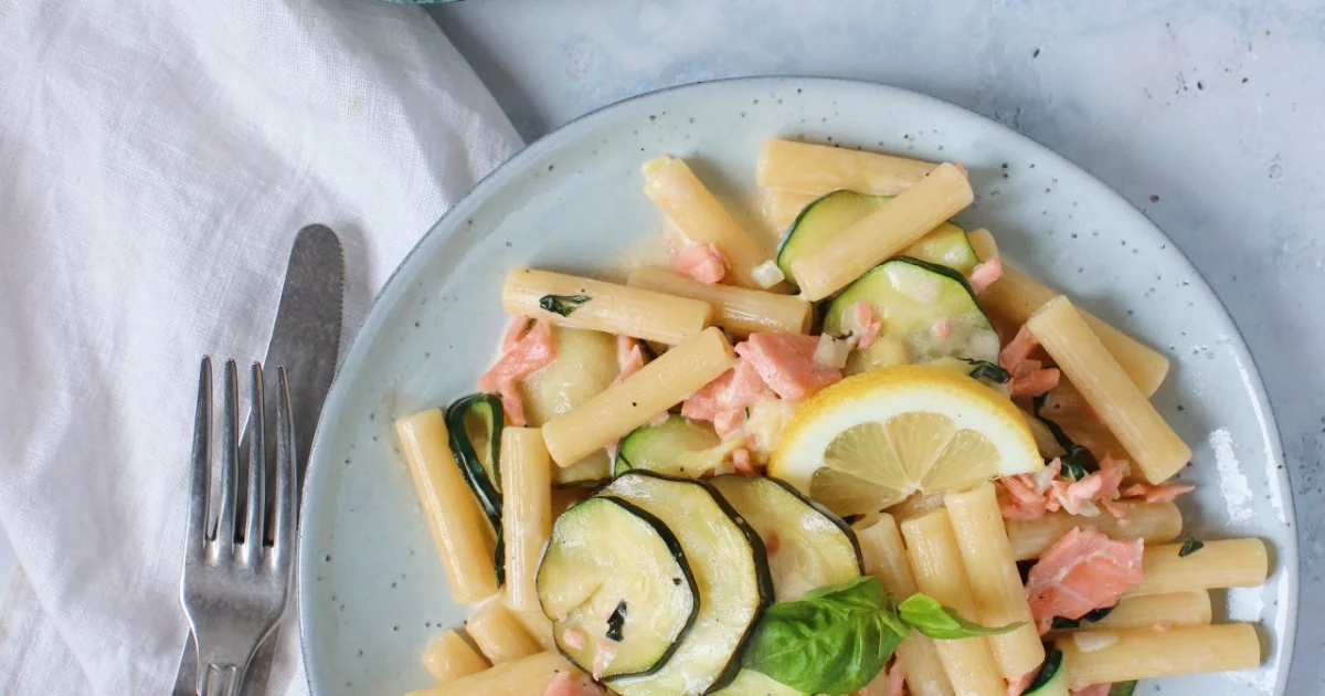 Pasta Met Zalm En Courgette