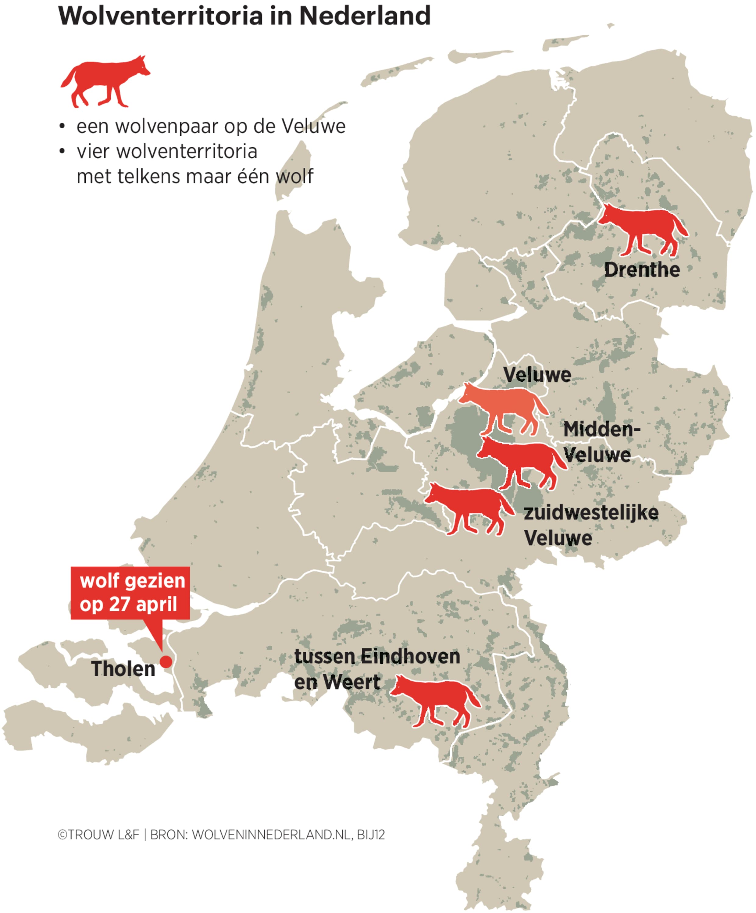 Wolven In Nederland Kaart