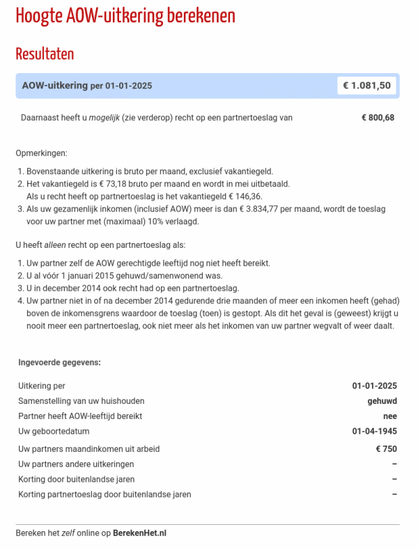 Aow Berekenen Buitenland Age