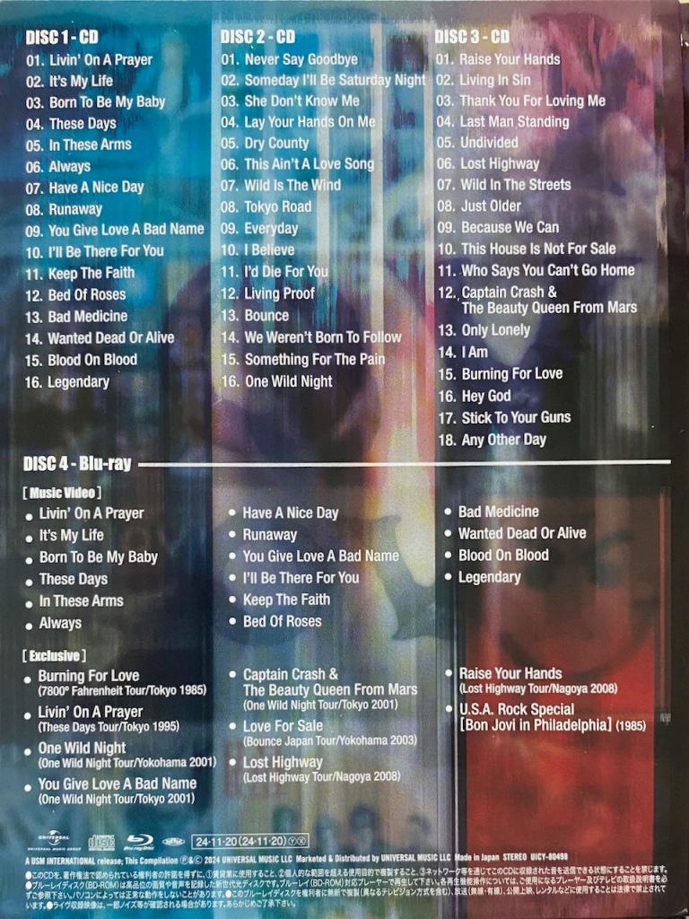 Bon Jovi Bon Jovi Album Songs In Order