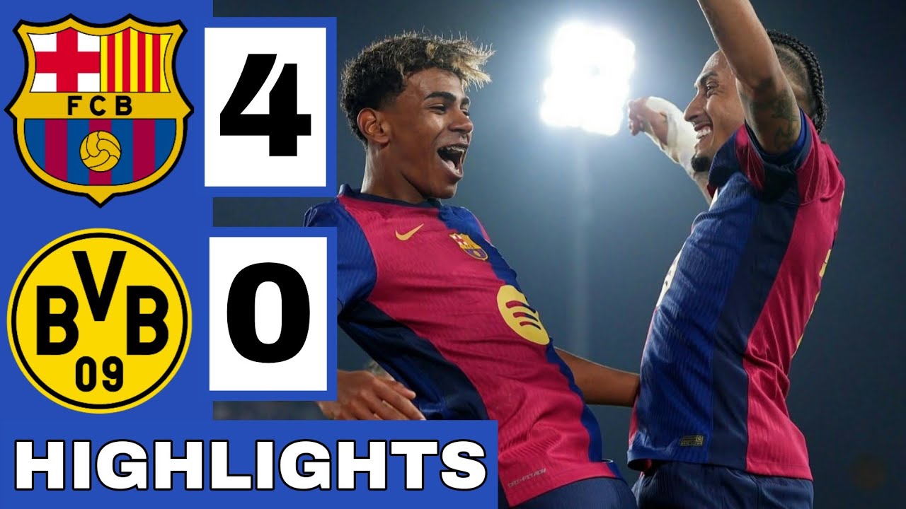 Fc Barcelona Borussia Dortmund Highlights