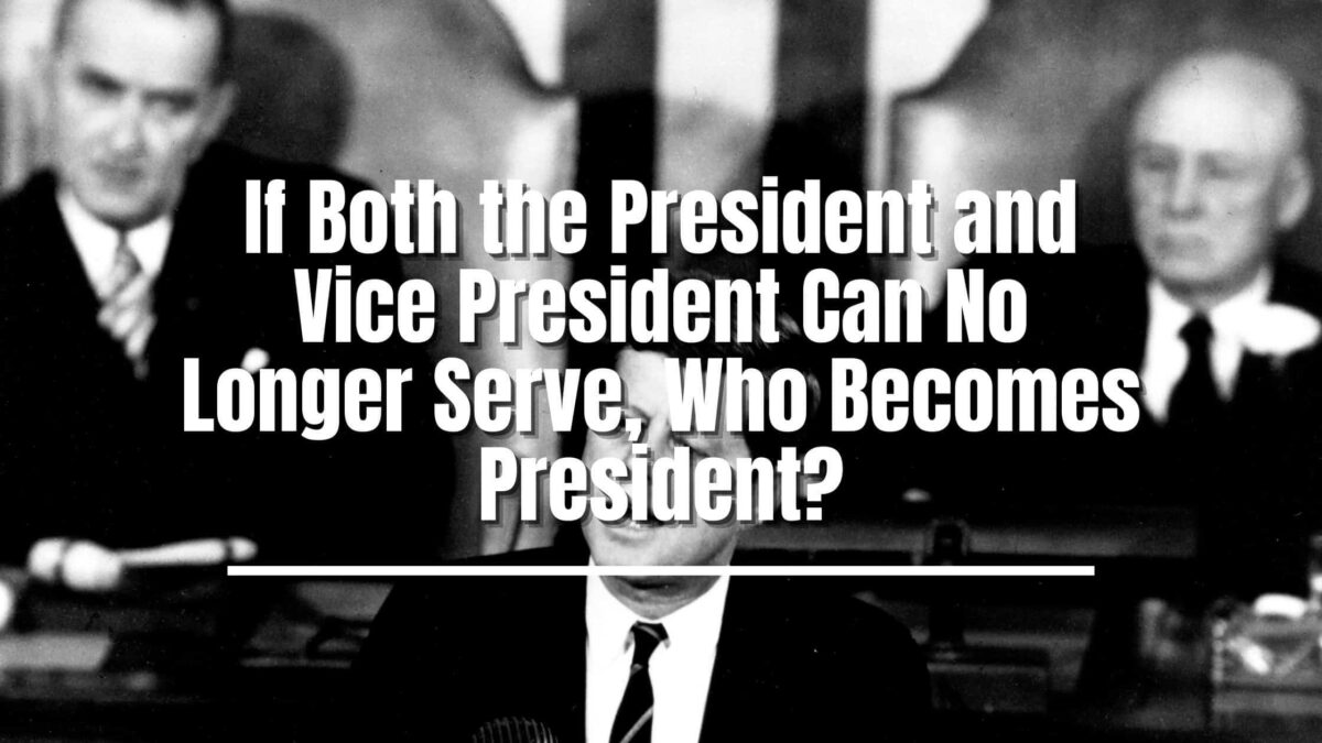 If The President Can No Longer Serve, Who Becomes President