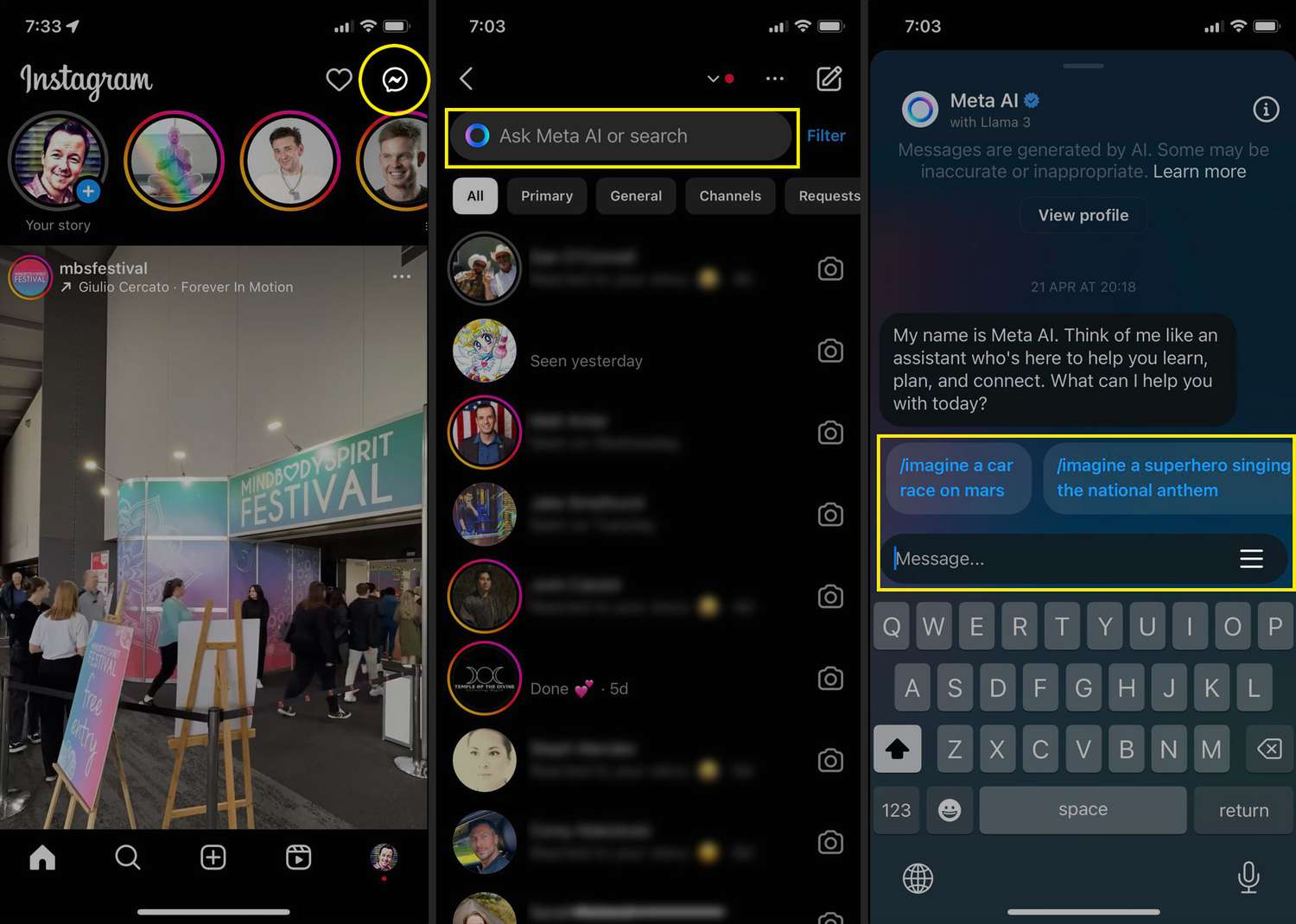 Meta AI Instagram Android
