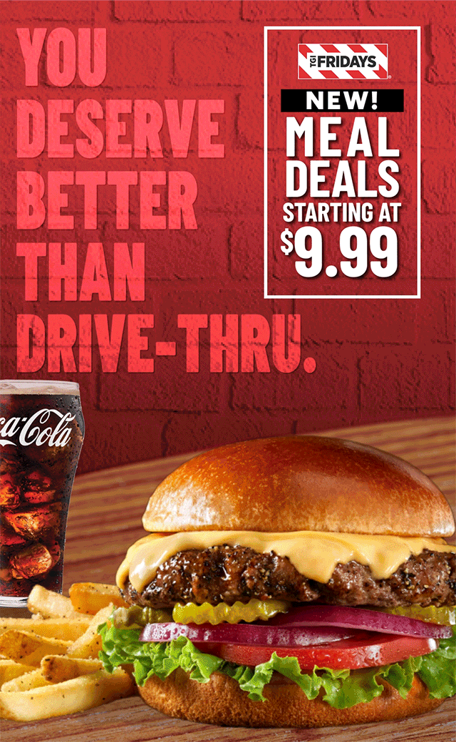 TGI Fridays Menu Specials