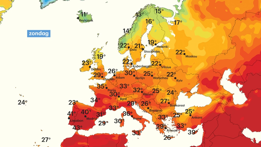 Waar Is Het Nu Warm In Europa