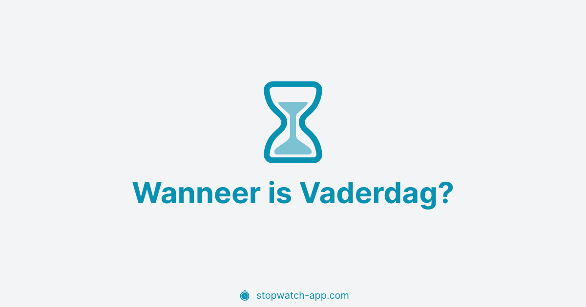 Wanneer Is Vaderdag