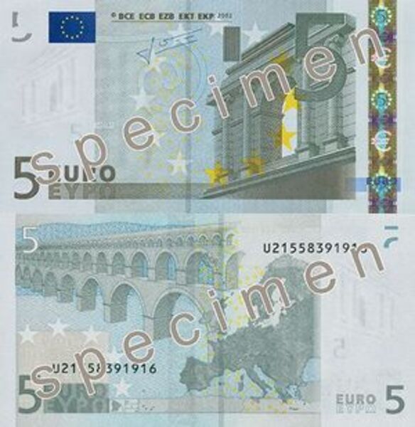 5 Euro Briefje 2002