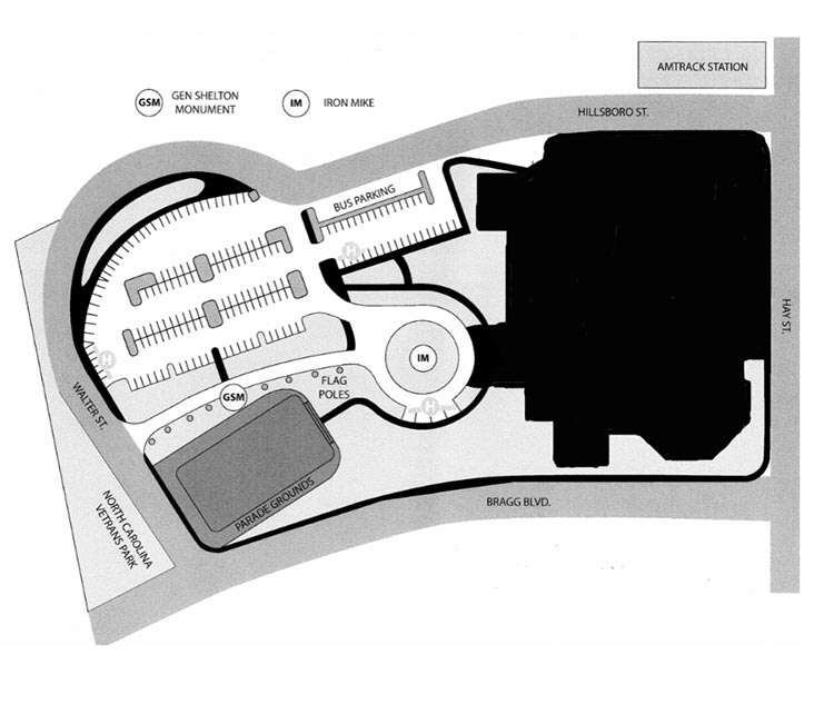 Airborne Museum Parking Map