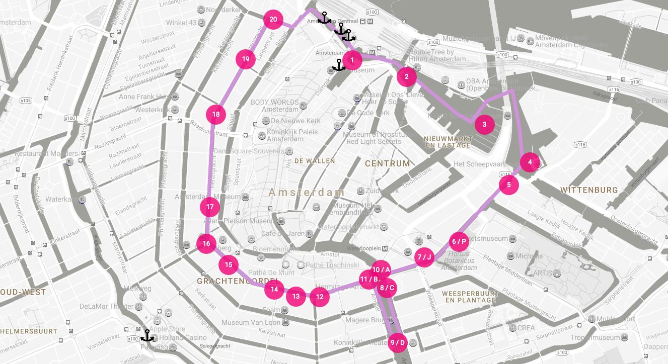 Amsterdam Light Festival Map 2025 Google Maps