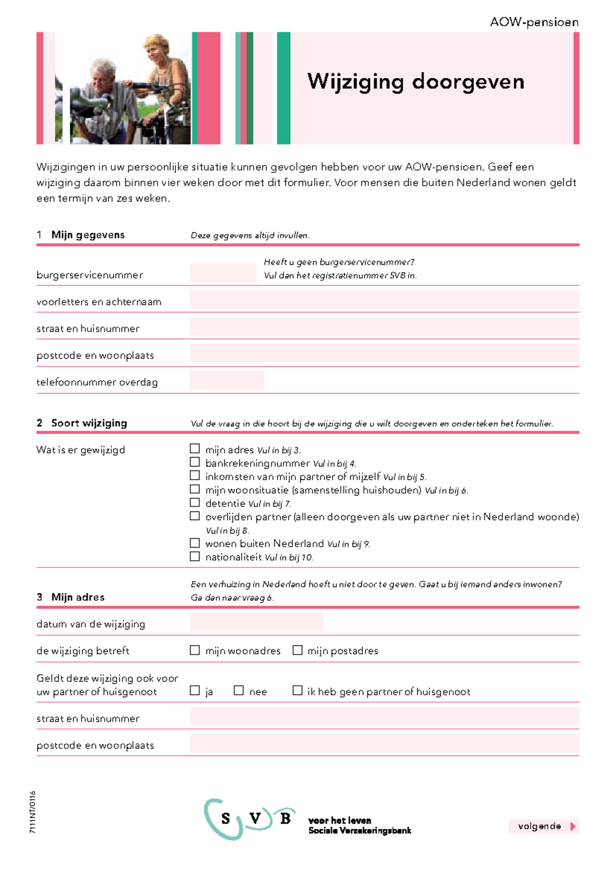 AOW Adreswijziging Doorgeven