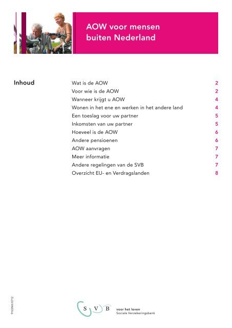 AOW Voor Nederlanders In Het Buitenland Pdf