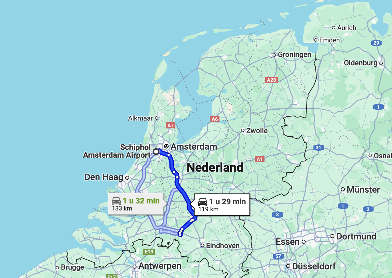 Beekse Bergen To Amsterdam