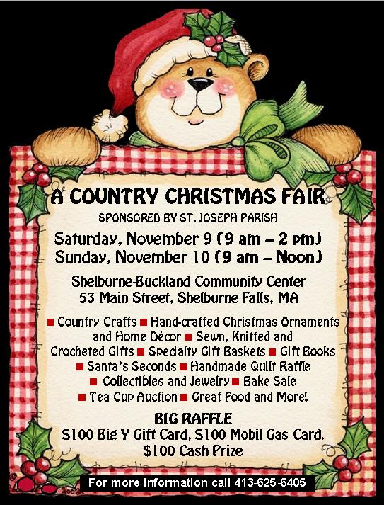 Country & Christmas Fair 2024 Schedule