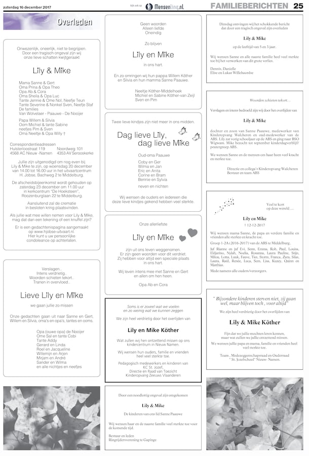 De Stem Overlijdensberichten