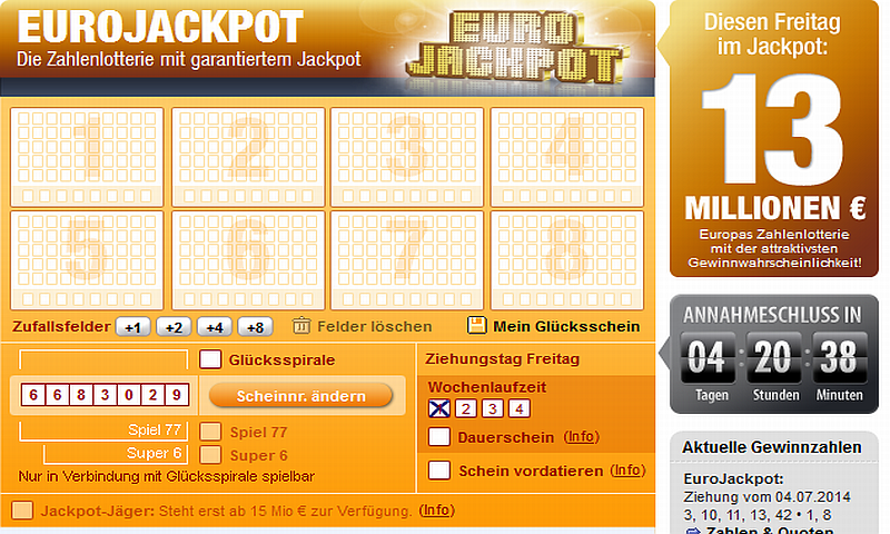 Eurojackpot Online