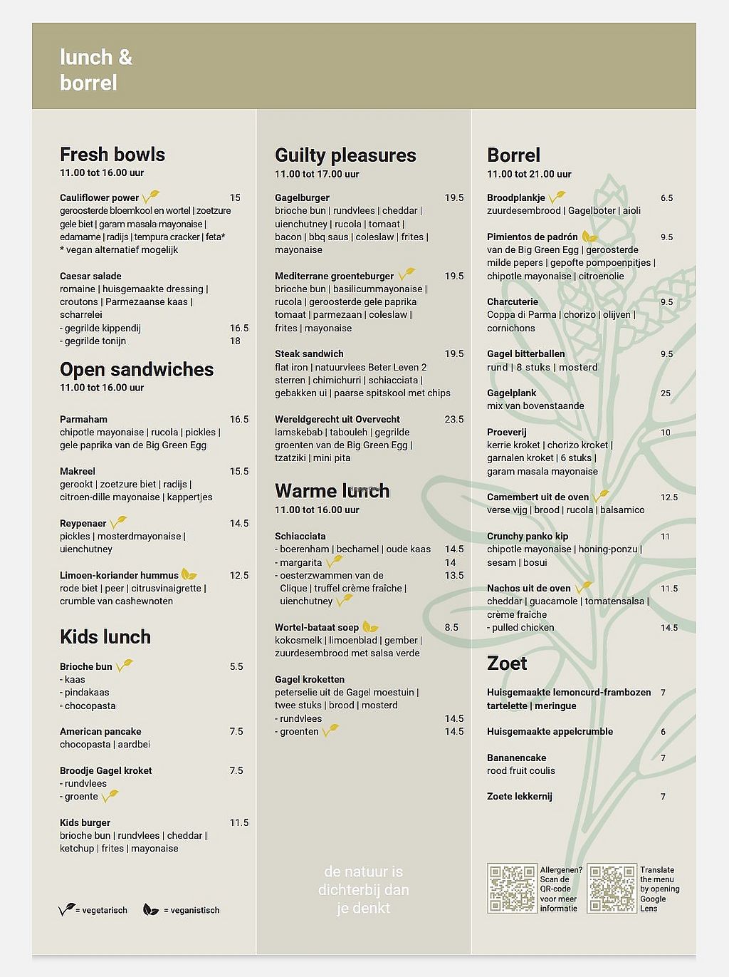 Fort De Gagel Gageldijk Utrecht Menu