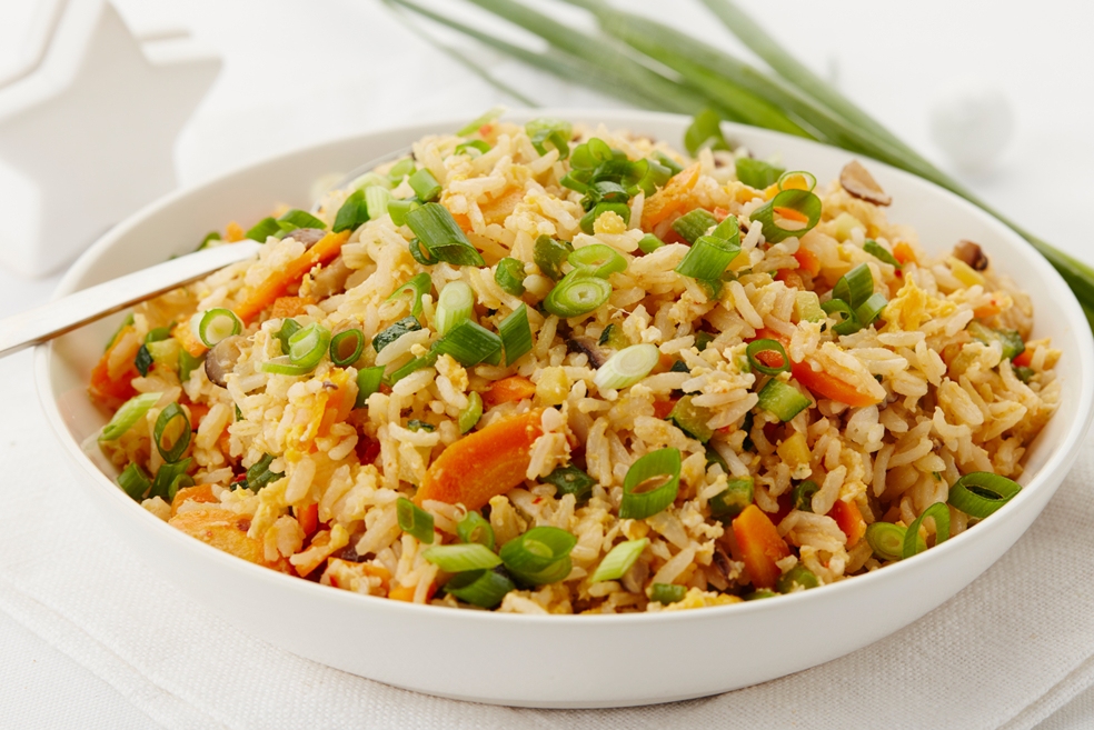 Gebakken Rijst Met Groenten