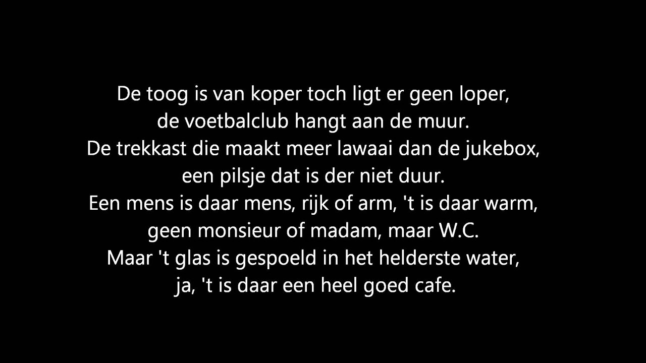 Het Kleine Cafe Aan De Haven Lyrics